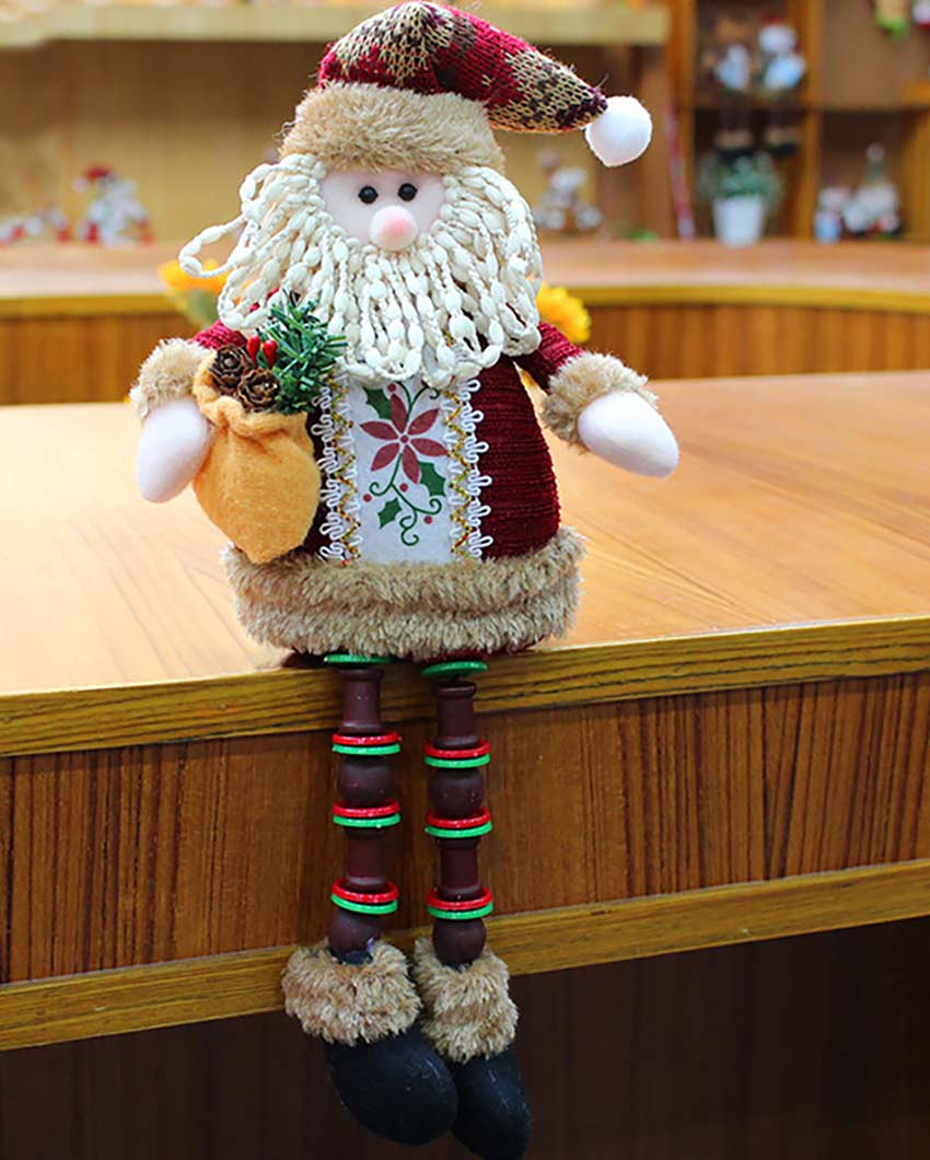 Whimsical Santa Hanging Legs Table Decorative | 6 x 13 inches