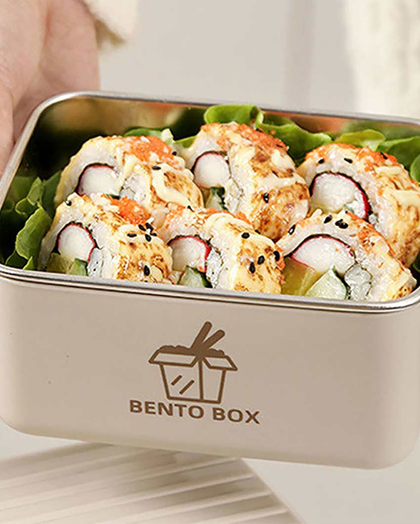 Sophisticated Stainless Steel Lunch Box Container Set With Insulated Matching Lunch Bag | 3 Pieces