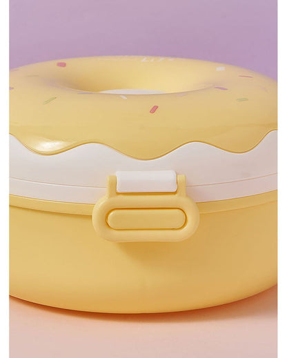 Donut Stainless Steel Lunch Box With Spoon & Fork  | 7 x 4 inches