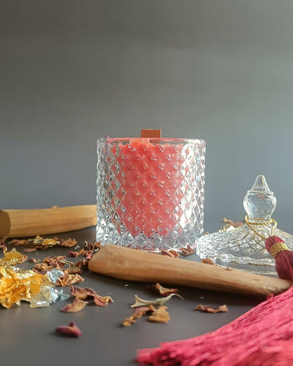 Bakhoor Rose Luminescence Jar Candle | 3 x 3 inches