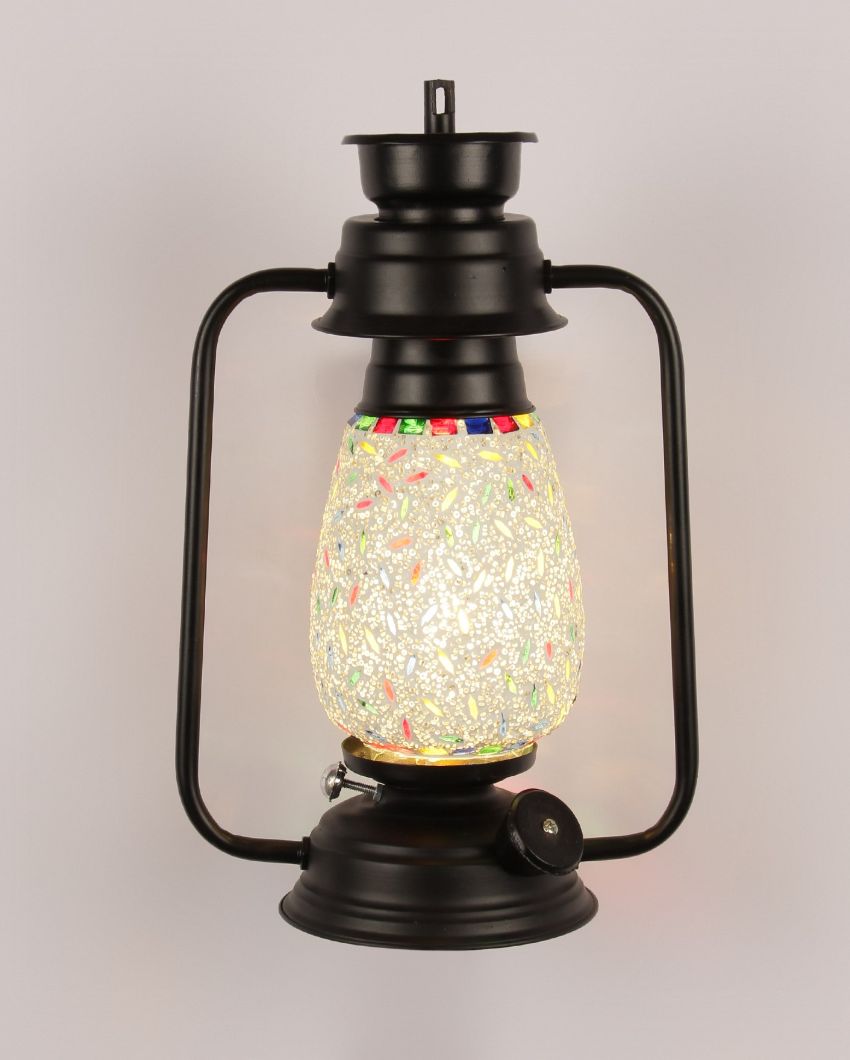 Eye-catchy Design Glass Lantern Wall Lamp For Living Room and Bedroom | 8 x 7 x 12.5 inches