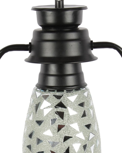 Glitter Design Glass Lantern Wall Lamp For Living Room and Bedroom | 8 x 7 x 12.5 inches