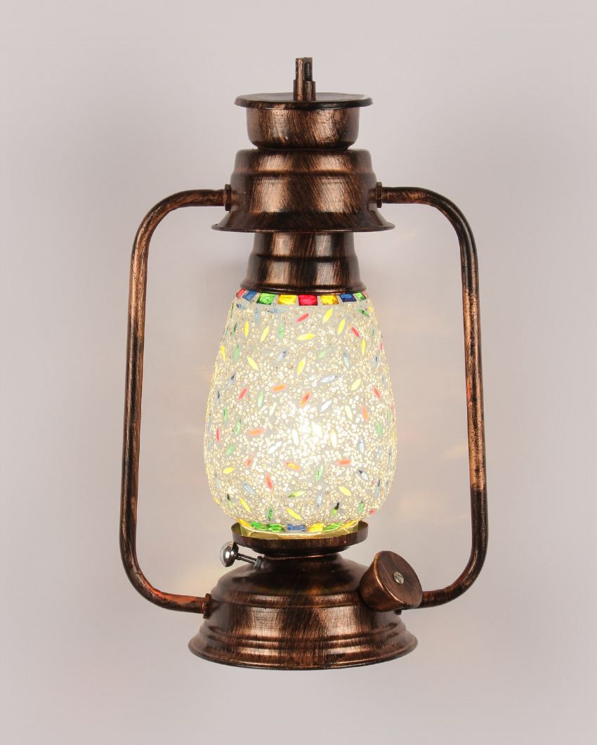 Eye-catchy Design Glass Lantern Wall Lamp For Living Room and Bedroom | 8 x 7 x 12.5 inches