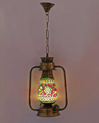 Suraj Kerosene Metal Hanging Lantern | 8 x 5 x 28 inches