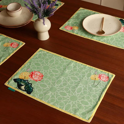 Lattice Lotus Table Mats | 19 x 13 inches