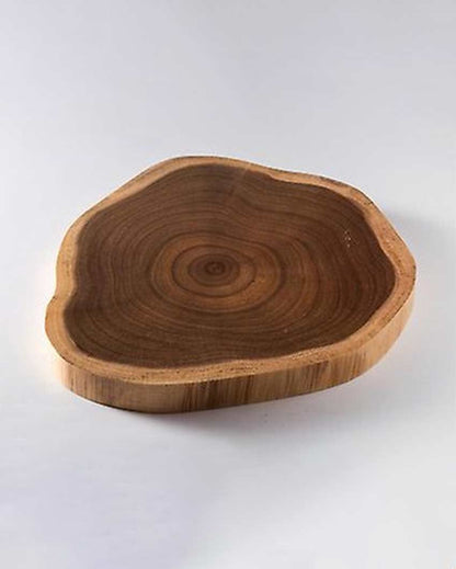 Edge Round Sheesham Wooden Cutting Board | 14 x 12 inches