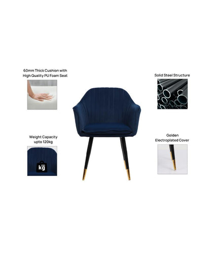 Versatile Accent Velvet Arm Chair | 24 x 23 x 33 inches