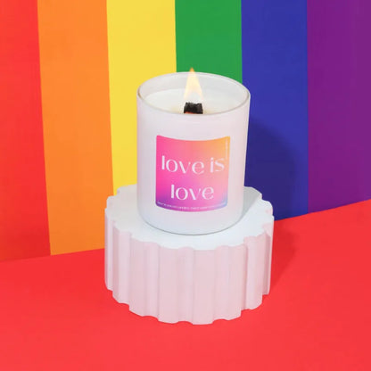 Love is Love Scented Candles Gift | Single | 6.4 x 8.1 cm / 2.5 x 3.2 inches