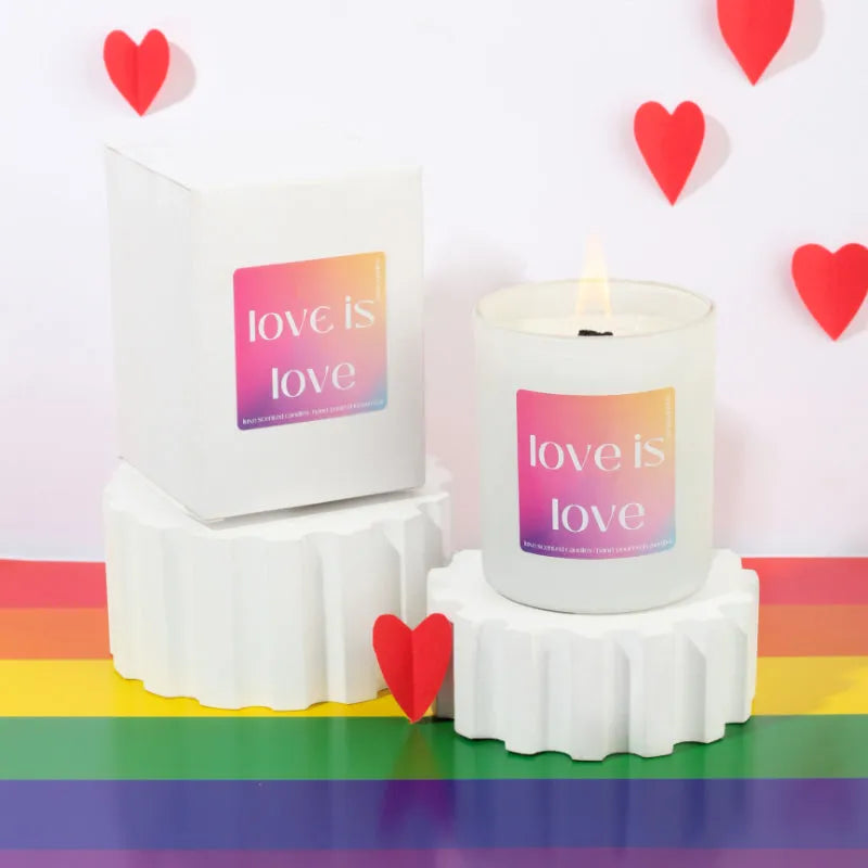 Love is Love Scented Candles Gift | Single | 2.5 x 3.2 inches