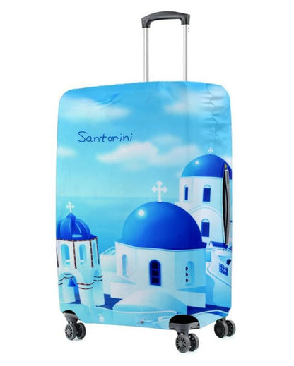 Only Luggage Cover | Blue Washable Dust & Anti-Scratch Proof Suitcase Protector Trolley Cover |  20 x 16 x 8 inches