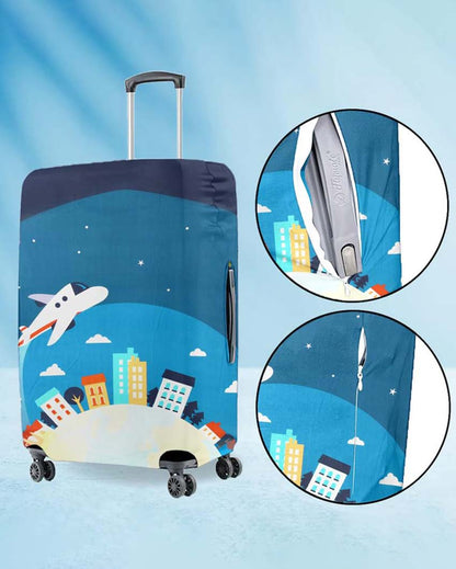 Only Luggage Cover | Plane Washable Dust & Anti-Scratch Proof Suitcase Protector Trolley Cover |  20 x 16 x 8 inches