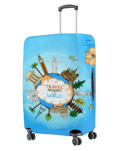 Only Luggage Cover | Travel World Washable Dust & Anti-Scratch Proof Trolley Cover | 20 x 16 x 8 inches