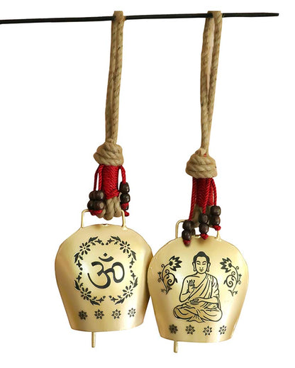 Om & Buddha Alumium Bell