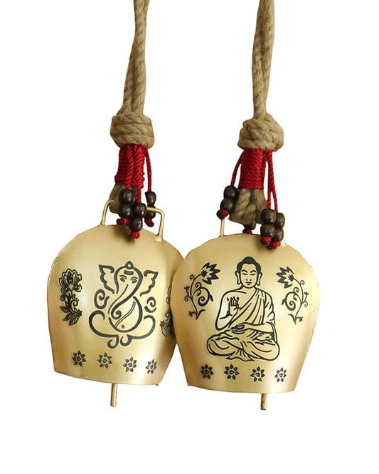 Ganesha & Buddha Alumium Bell