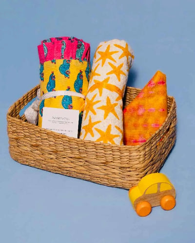 Mini Aloka Baby Hamper- Starry Yellow