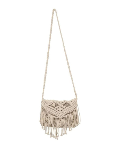 Stylish Macrame Sling Bag | 10 x 10 Inches