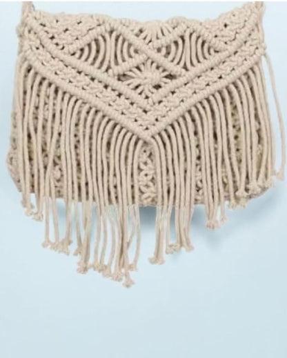 Stylish Macrame Sling Bag | 10 x 10 Inches