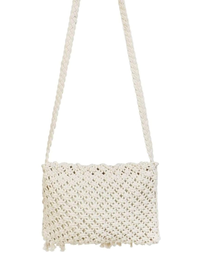 Stylish Macrame Sling Bag | 10 x 10 Inches