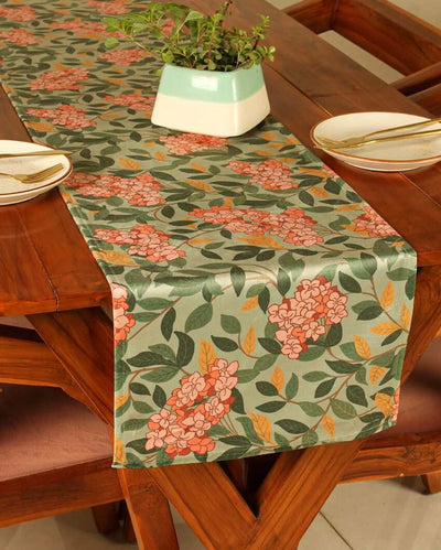 Madhumalati Velvet Table Runner | 13 x 59 inches
