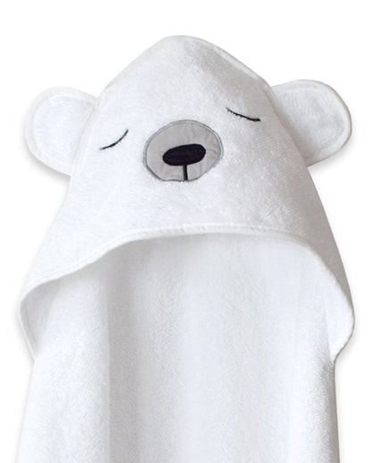 Polar Bear Soft Cotton Hooded Towel