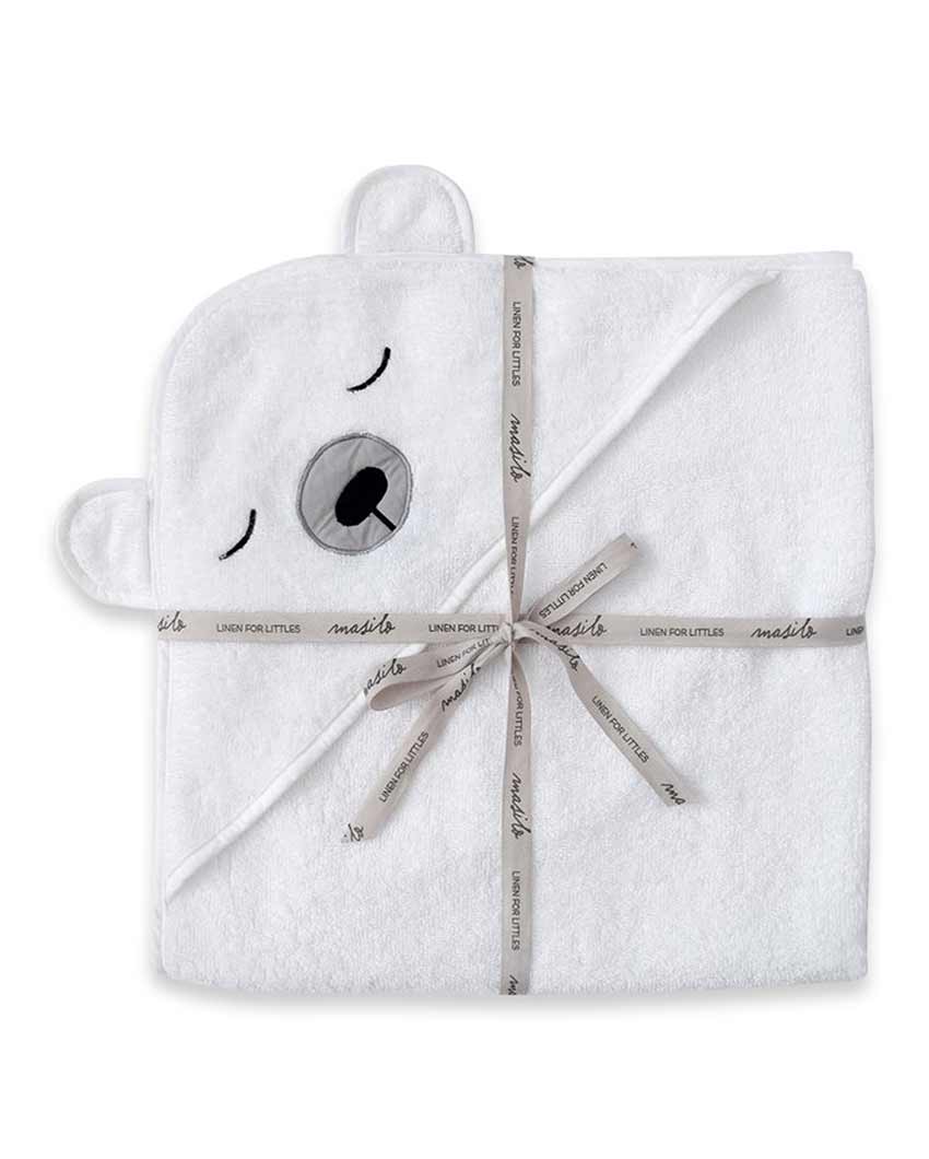 Polar Bear Soft Cotton Hooded Towel