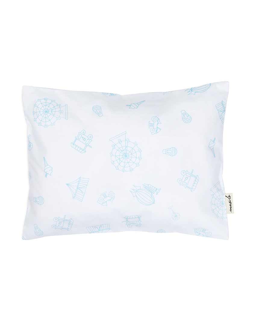 Carnival Blue Organic Cotton Cot Bedding Set | 42 x 42 inches