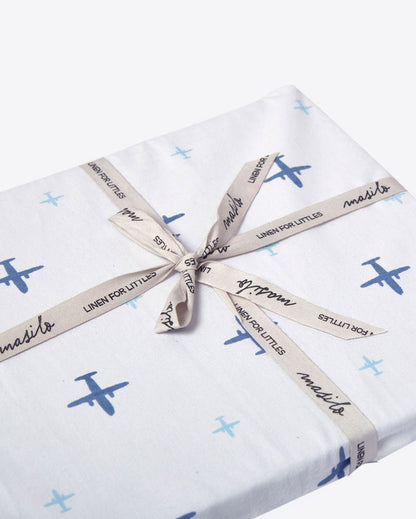 Dream Wings Organic Cotton Fitted Cot Sheet | 55 x 27.5 inches