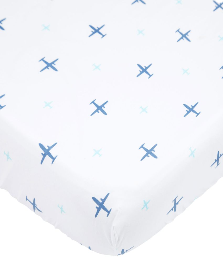 Dream Wings Organic Cotton Fitted Cot Sheet | 55 x 27.5 inches