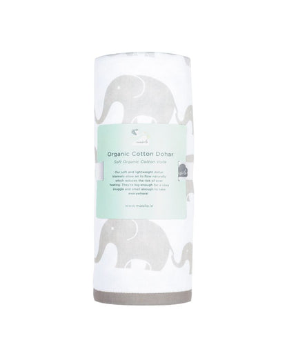 Elephant Parade Organic Cotton Dohar | 42 x 42 inches