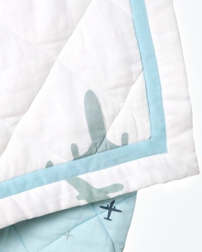 Dream Wings Organic Cotton Quilt | 42 x 42 inches