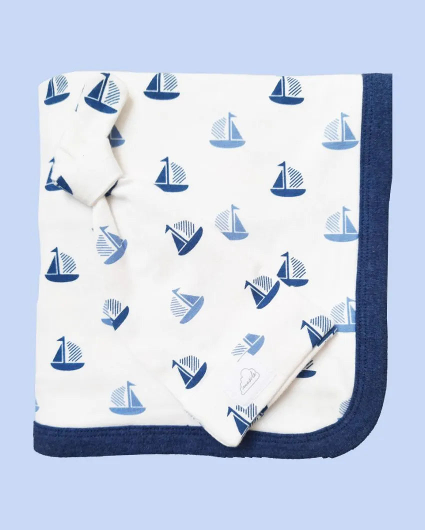 Come Sail With Me Cotton Snuggle Bundle | 28 x 28 inches