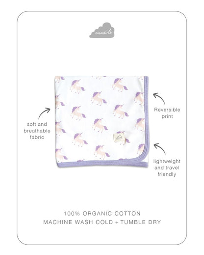 Unicorn Magic Cotton Snuggle Bundle | 28 x 28 inches