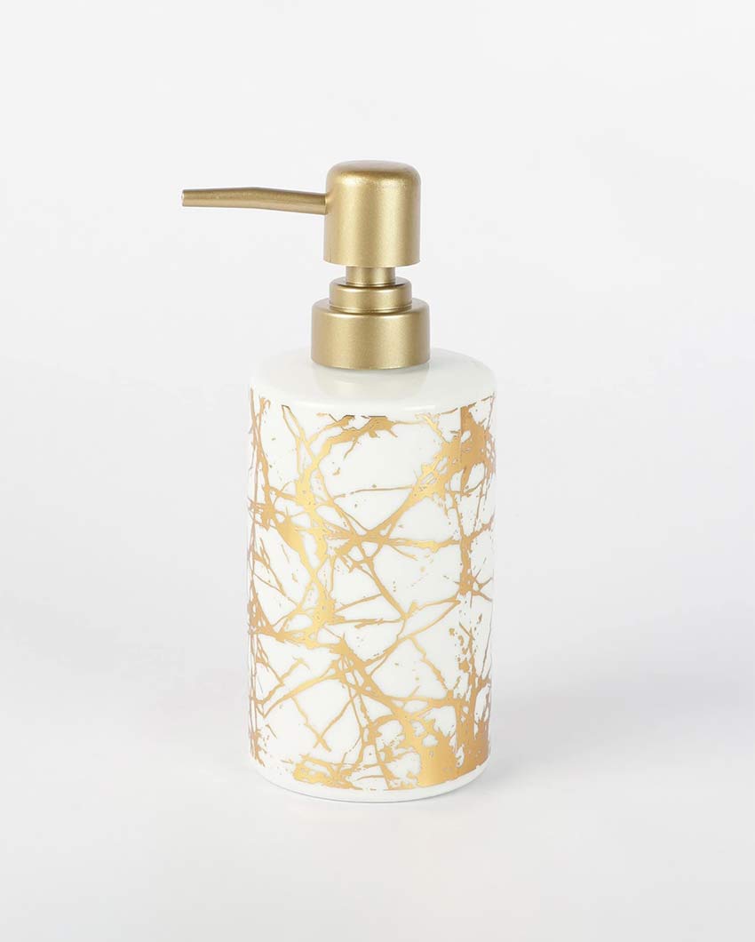 Premium Build White Shade Spider Design Soap Dispenser | 3 x 7 inches