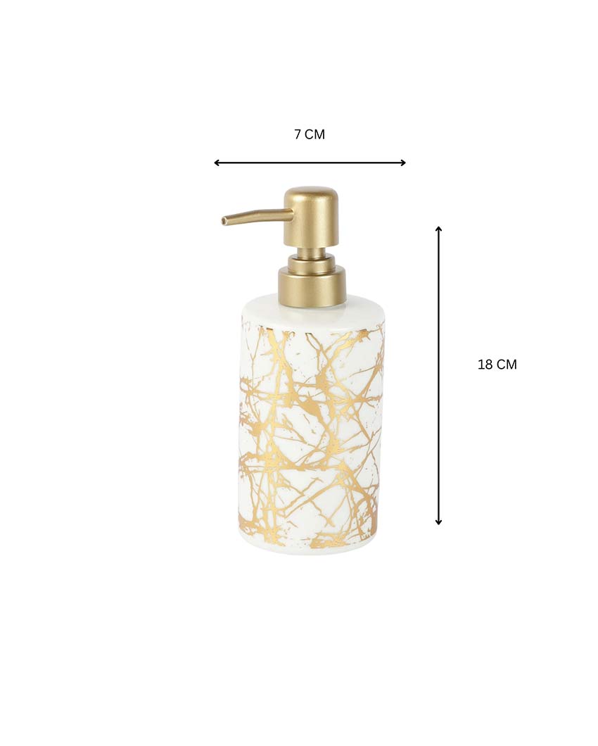 Premium Build White Shade Spider Design Soap Dispenser | 3 x 7 inches