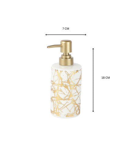 Premium Build White Shade Spider Design Soap Dispenser | 3 x 7 inches