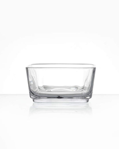 Elegant Clear & Brown Shade Bowls with Tray Combo | Pack of 5