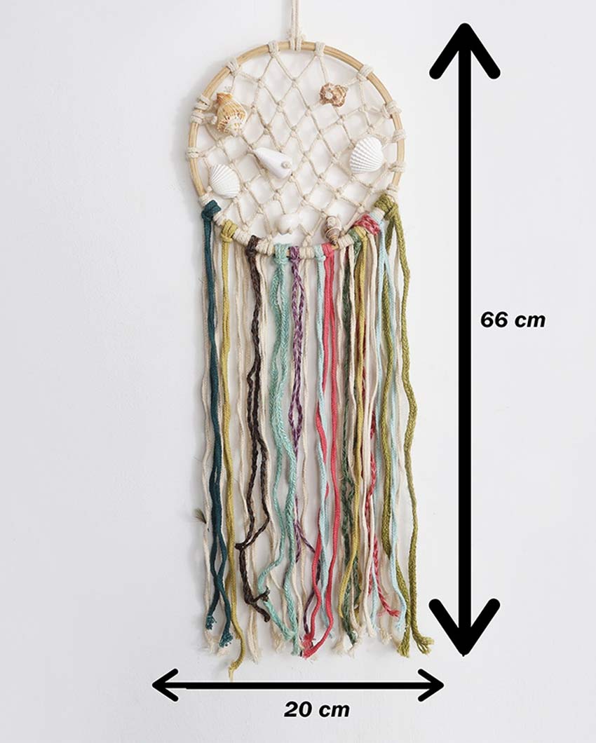 Elegant Design Multicolor Shade Dream Catcher Wall Hanging | 8 x 26 inches