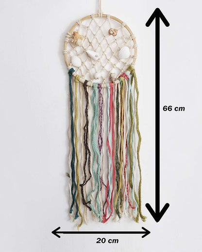 Elegant Design Multicolor Shade Dream Catcher Wall Hanging | 8 x 26 inches