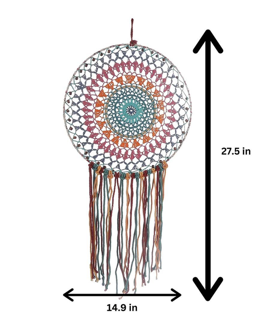 Beautiful Multicolor Shade Dream Catcher Wall Hanging | 15 x 28 inches