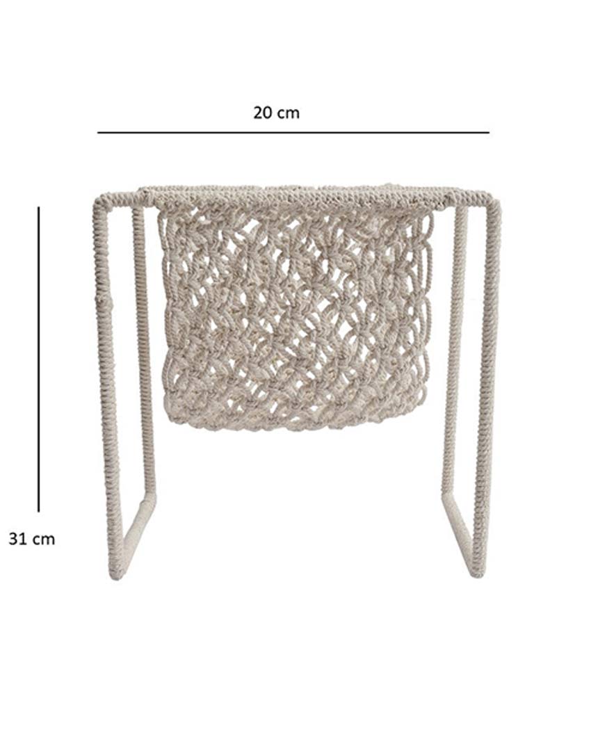 Elegant & Durable Macrame Organizer for Home & Office | 12 x 8 inches