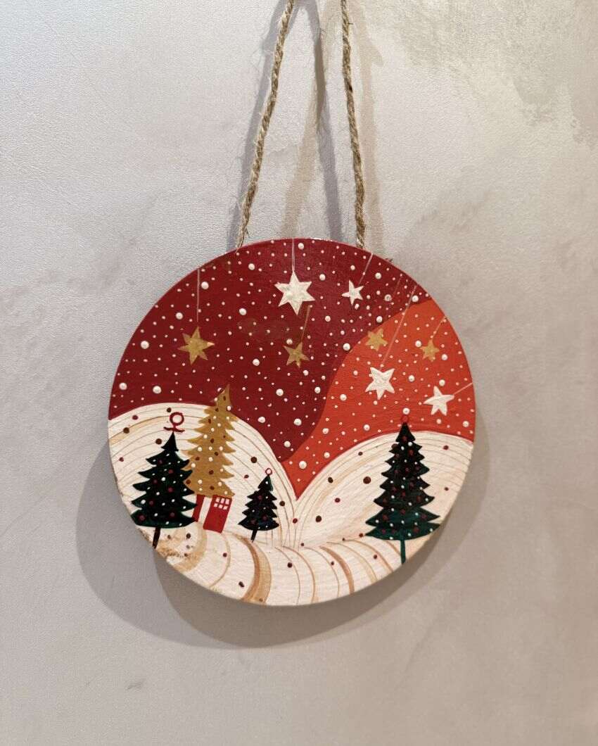 Festive Merry Christmas Wall Hanging | 6 inches