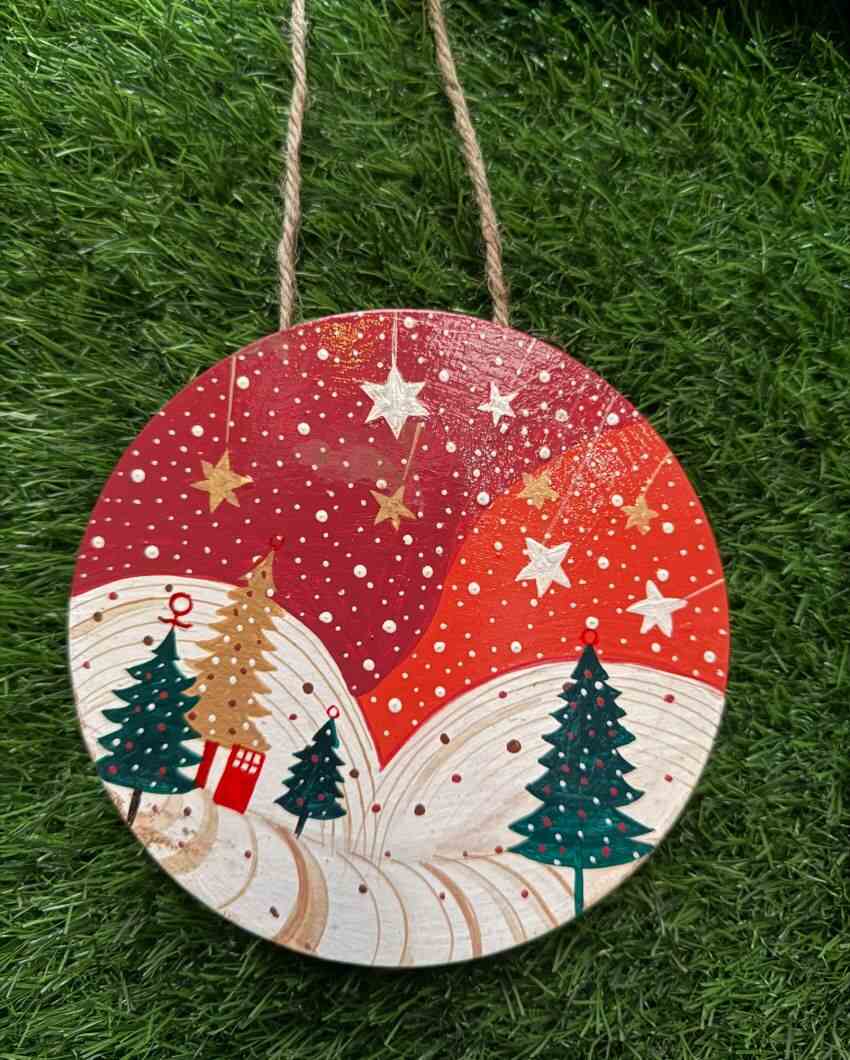 Festive Merry Christmas Wall Hanging | 6 inches