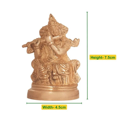 Beautiful Lord Krishna Idol Murti Statue | 3x2 Inch Default Title