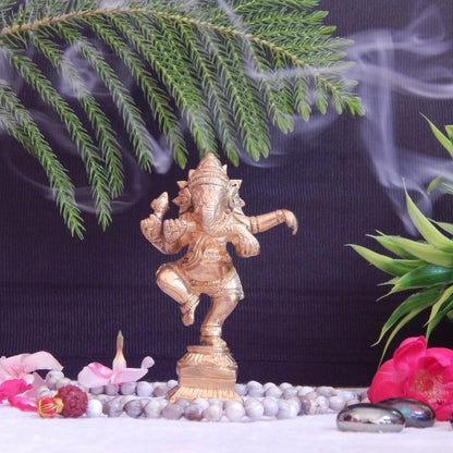 Dancing Lord Ganesha Idol Murti Statue | 5x1 Inch Default Title