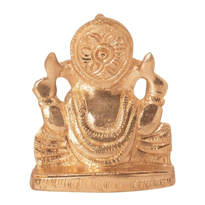 Golden Lord Ganesha Idol Murti Statue | 3x2 Inch Default Title