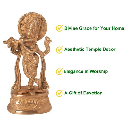 Modern Lord Krishna Idol Murti Statue | 7x3 Inch Default Title