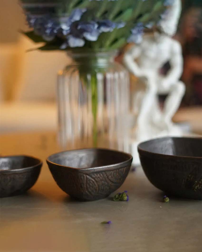 Midnight Black Bowls | Set Of 3