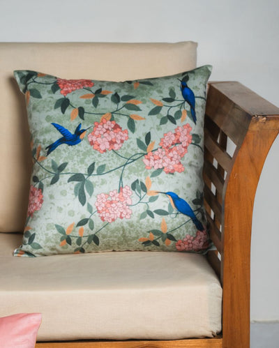 Madhu Printed Velvet Cushion Covers | 16 x 16 inches