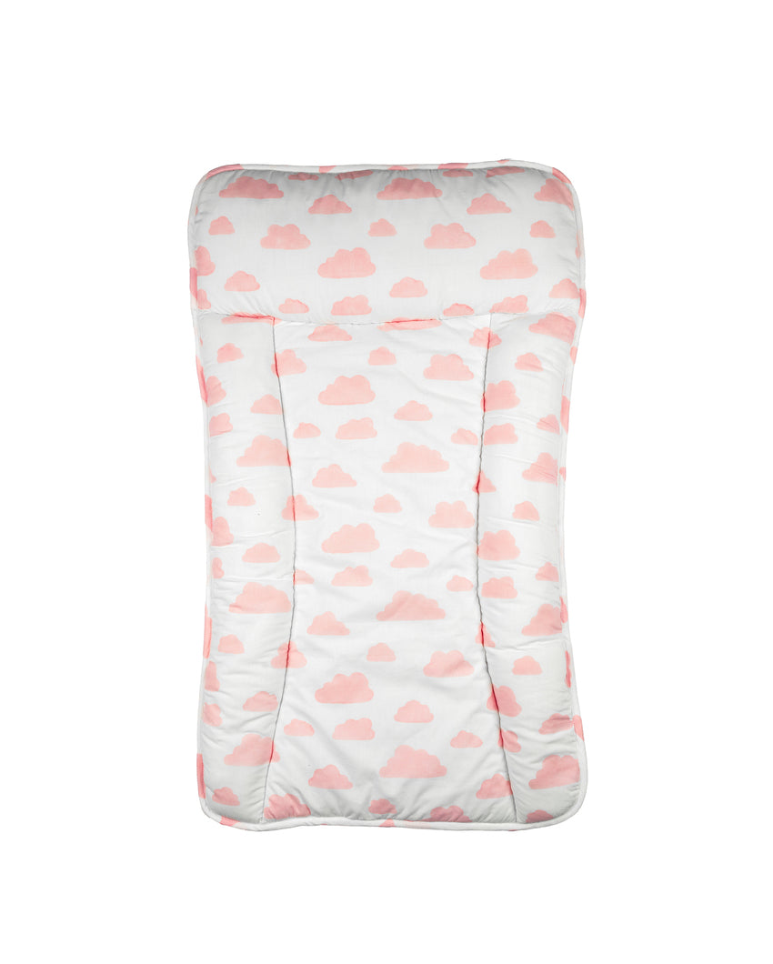 Cozy Cloud Pink Changing Mat | 30 x 17 inches