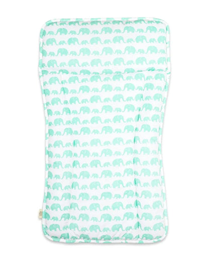 Elephant Printed Cotton Parade Changing Mat | 30 x 17 inches